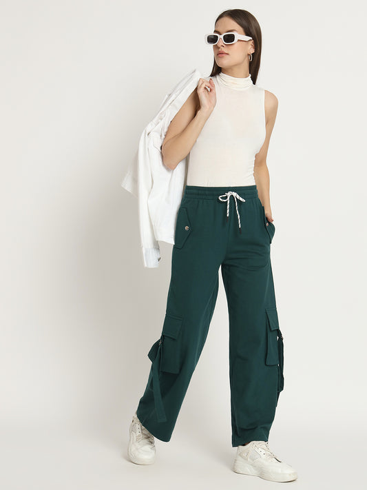 Bottle Green  Utility Joggers