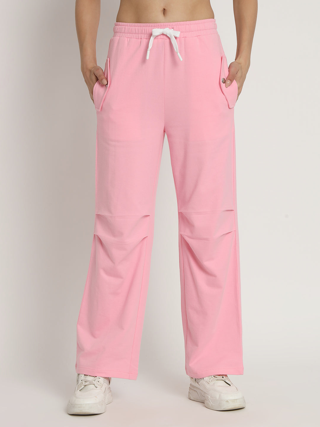 Pink Creased Joggers