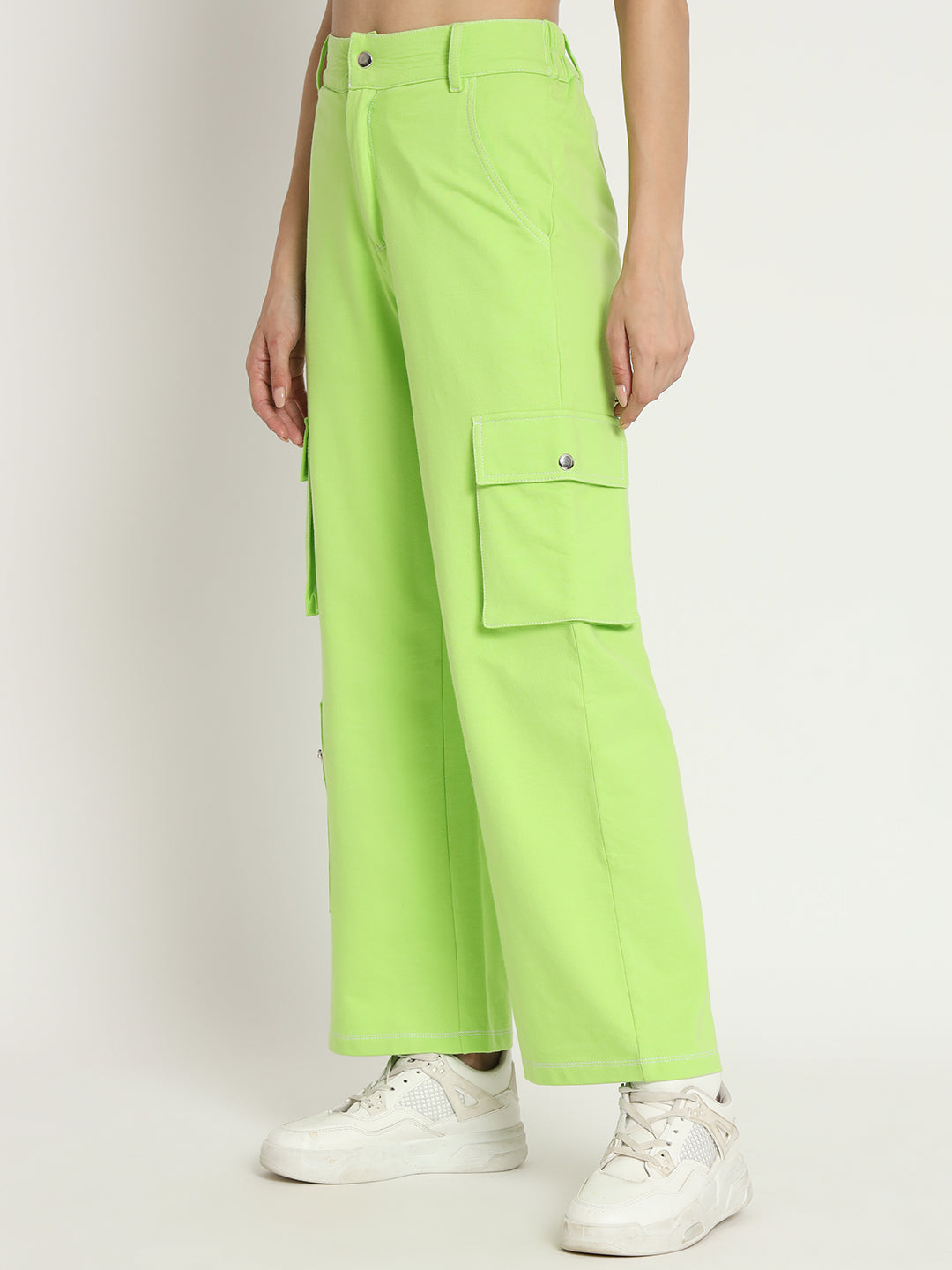 Lime Green Trousers - Buy Lime Green Trousers online in India