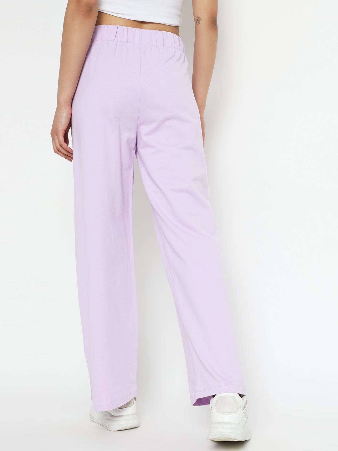 Lavender Slit & Flip Joggers