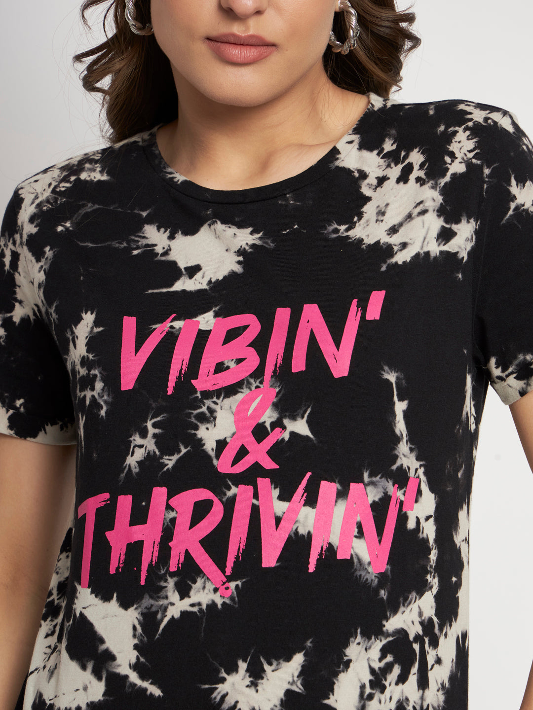 Vibin Thrivin Printed T-Shirt