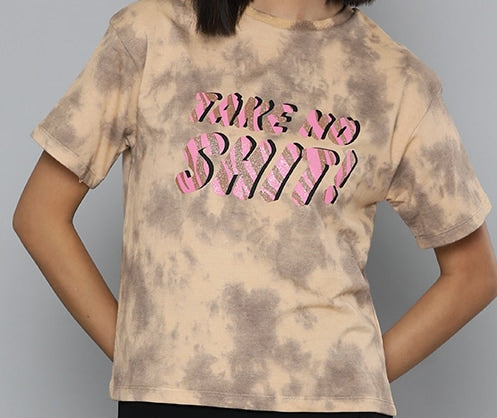 Women Tie & Dye Printed Oversized Drop-Shoulder Sleeves T-shirt